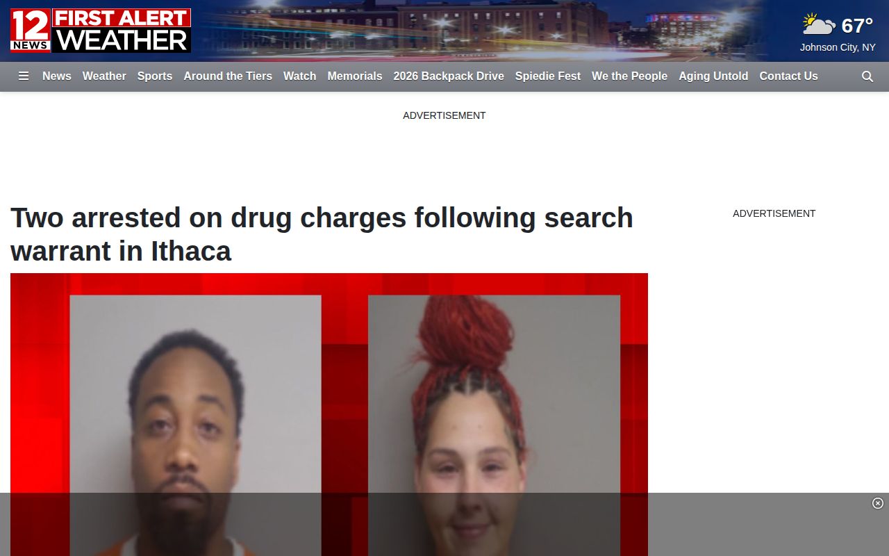 Tompkins County warrant record news source example